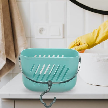 PRETYZOOM Hanging Shower Basket Portable Cleaning Supply Basket Plastic Bathroom Organizer over Toilet Storage for Shampoo Conditioner Loofahs Bath Accessories