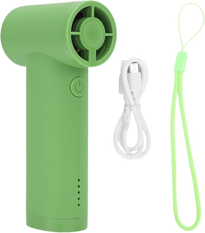 Naroote Compressed Air Duster, 40000RPM Cordless Air Blower, Mini Blower with 5 Speeds Adjustable Power & Type C Rechargeable 5000mAh, Ideal for Cleaning Keyboards, Computers & Cars (Green)