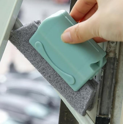 Portable Multi-Purpose Cleaning Kit: Includes 4 Window Track Brushes, Corner Scraper, Detachable Window Groove Cleaner, 2 Pumice Stone Bars. Deep Cleaner for Bathroom, Kitchenware, Door & Window Gaps.