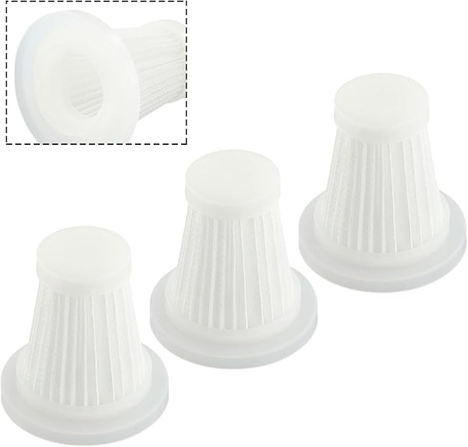 Washable HEPA Replacement Filters For Handheld Car & Cordless Desk Vacuum Cleaners - Car Vacuum Cleaner Replacement Filters, Dust Filter(3pcs)