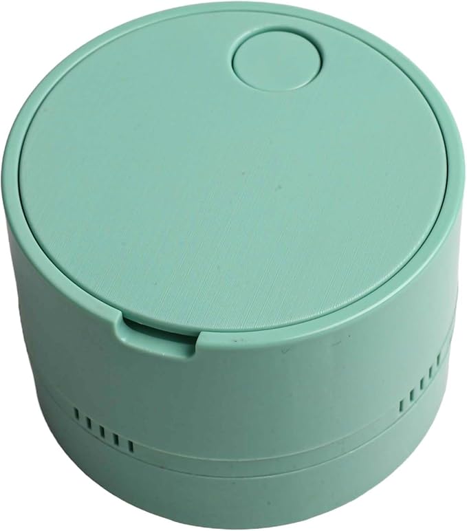 for Mini Desktop Vacuum Cleaner with High Suction Power, Portable Handheld for Vac for Crumbs and Debris on Desk, Keyboard, Sofa, Office and Home Use(green)