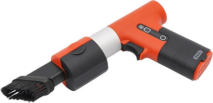 Electric Air Duster, 13000RPM Compressed Blower Fan Multi-Functional Tiny Electric Cleaner 3 Speeds Adjustable Rechargeable Air Blower for Keyboard PC Deep, Car, Home Cleaning (Orange)