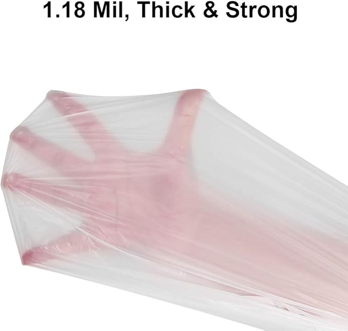 13-15 Gallon Biodegradable / Compostable Garbage Bags Recycling Unscented Tall Kitchen Trash Bags for Kitchen, Yard, Lawn,Office(75 Counts, White)