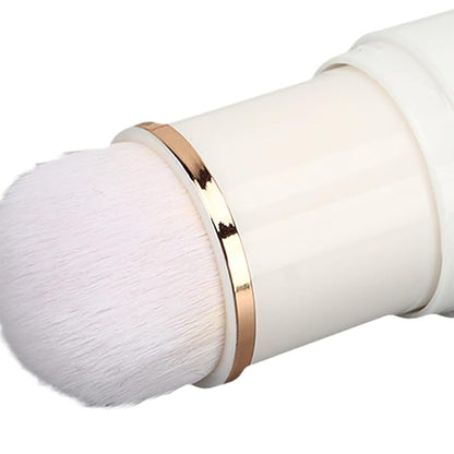Nail Dust Brush, Nail Art Dust Powder Remover Brush Rhinestone Handle Nail Art Dust Cleaner Brush Professional Nail Art Tool Manicure Duster Tools for Acrylic Gel Nails (White)