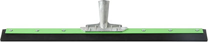 Restaurantware-SQUEEGEE ONLY: Clean Tek Professional 24 Inch Floor Squeegee, 1 Broom With Rubber Blade - Handle Sold Separately, Heavy-Duty, Green Steel Wiper, Ideal For Floor, Tiles