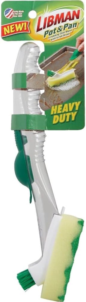Libman Scour Dish Wand with Brush, 2 Pound