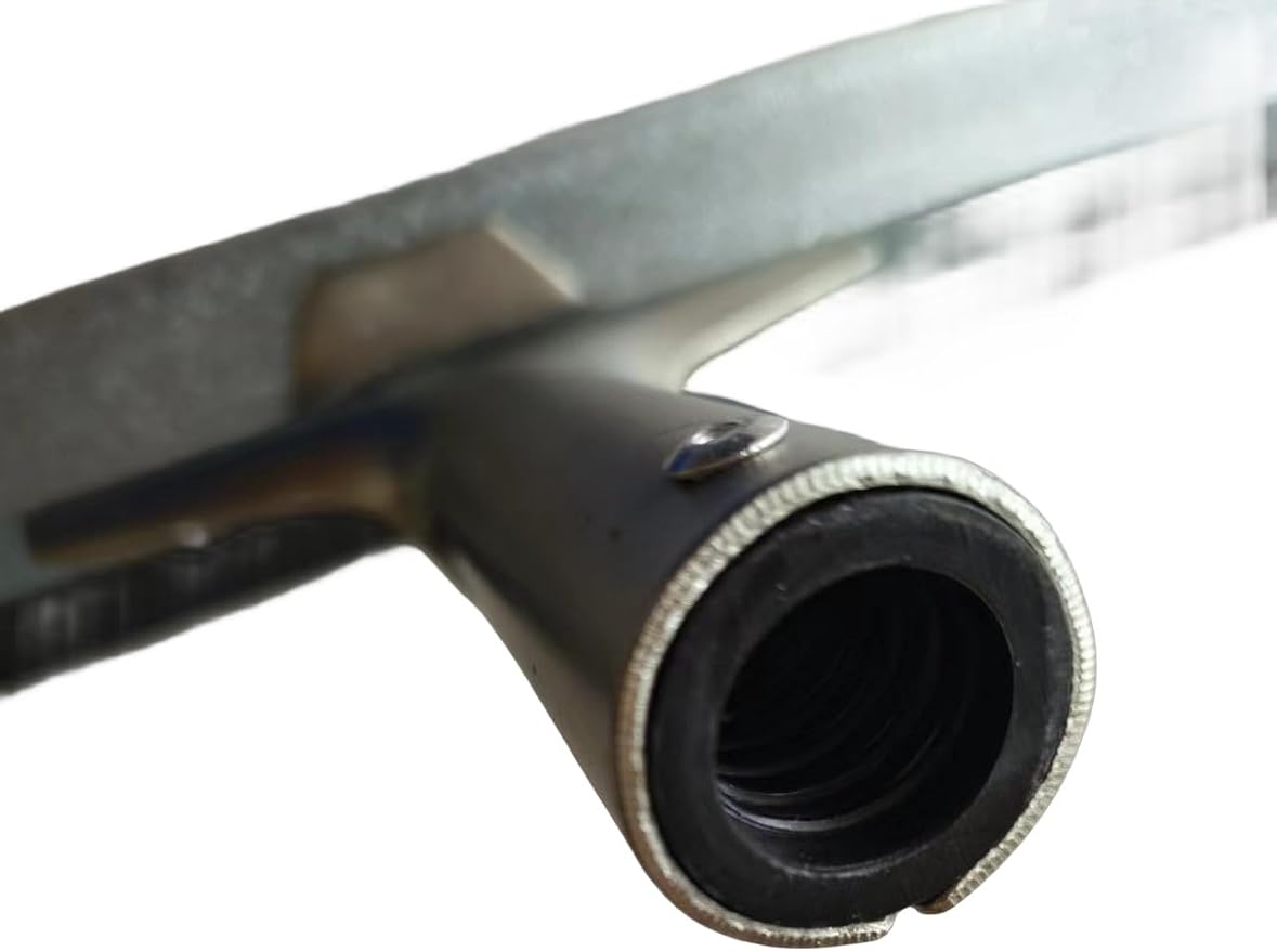 36 in Rubber Made Curved Industrial Duty Steel Floor Squeegee 36" with Handle 78" Extension Pole