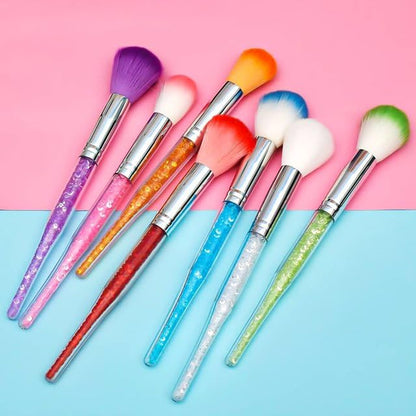 Pink Soft Nail Dust Cleaning Brush Cleaner Nail Art Powder Dust Removal Brushes DIY Tool For Acrylic and Nail Powder Makeup Foundation Beauty and Personal Care