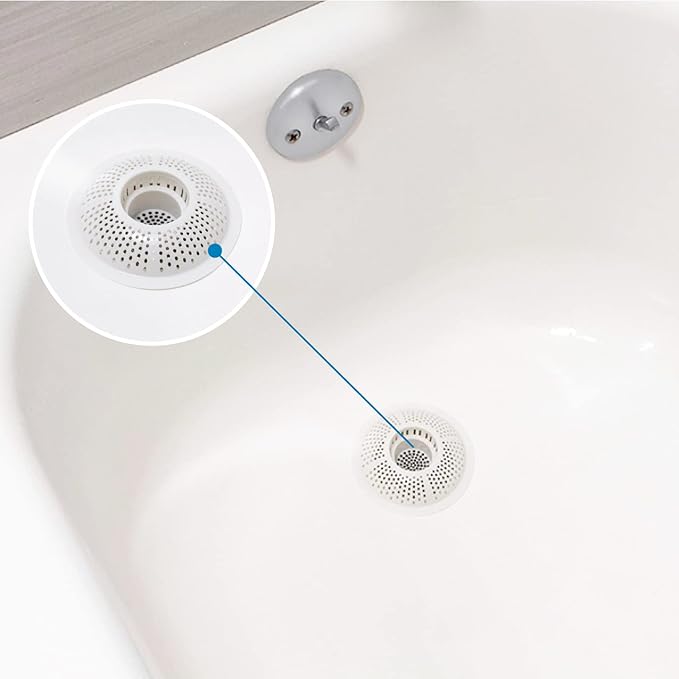 Evriholder Hairstopper 1pk, Plastic Drain Protector for Bathtubs & Showers, Pack of 1