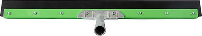 Restaurantware-SQUEEGEE ONLY: Clean Tek Professional 24 Inch Floor Squeegee, 1 Broom With Rubber Blade - Handle Sold Separately, Heavy-Duty, Green Steel Wiper, Ideal For Floor, Tiles