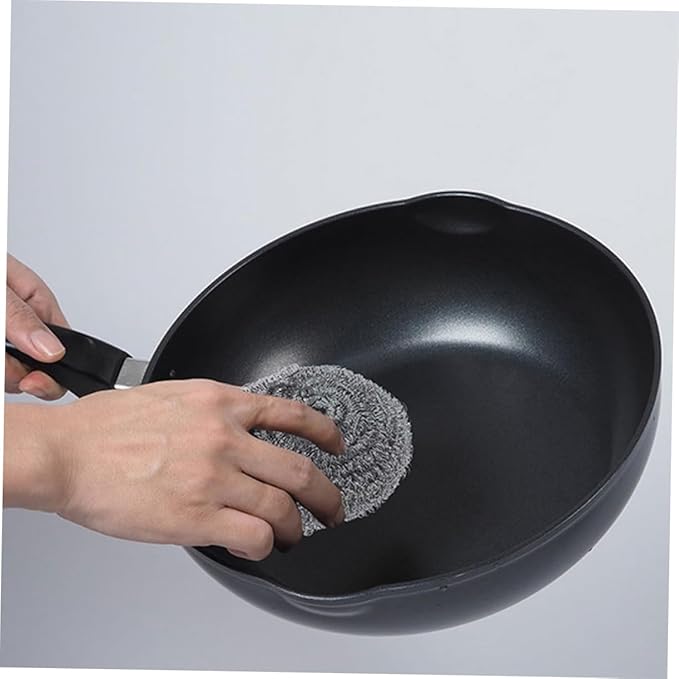 SOLUSTRE 20pcs Scrubber for Pot and Pan Cleaning Metal Cleaning Balls for Kitchen Supplies Wash Balls for Removal of Stubborn Dirt