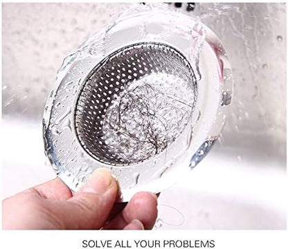 Hair Catcher Shower Drain(3 Pack), Bathtub Drain Cover, Sink Tub Drain Stopper, Sink Strainer for Kitchen and Bathroom, Hair Stopper for Bathtub Drain Cover Size from 2.13'' to 4.5''.