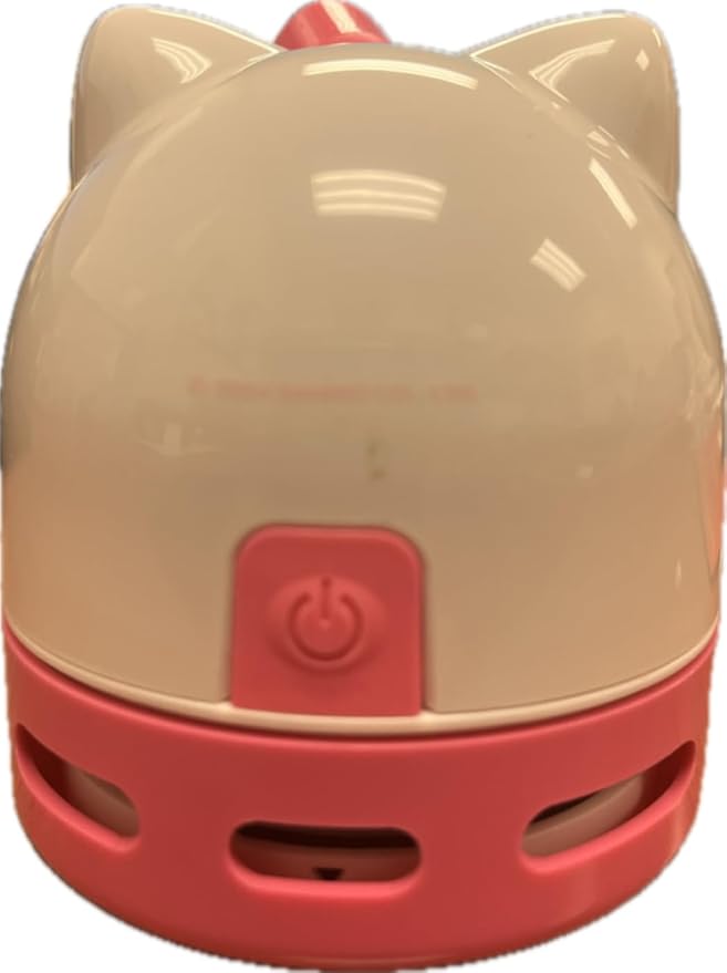 Hobby Lobby Hello Kitty Desktop Vacuum, 5 inch Height, for Dust and Crumbs, Handheld, Lightweight, Pink, Pink/White/Black