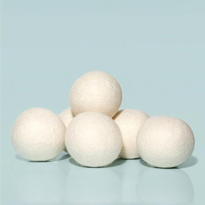 Plant Therapy Home Wool Dryer Balls 6-Pack 100% New Zealand Wool, Extra Large, Eco-Friendly, Reusable Natural Fabric Softener, All Natural & Chemical Free