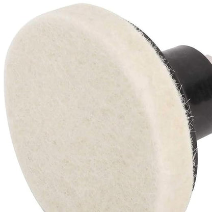 30 Pcs 2" Wool Felt Discs, 2 Inch Compressed Wool Fabric Quick Change Disc Roll Lock Surface Conditioning Buffing Pads for Polishing and Buffing Projects