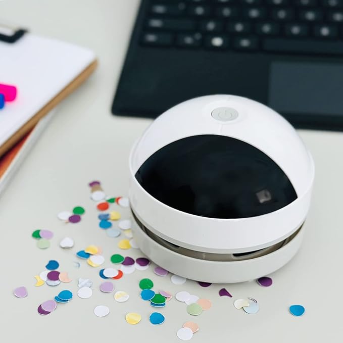 allydrew Mini Portable USB Desktop Vacuum, Robot