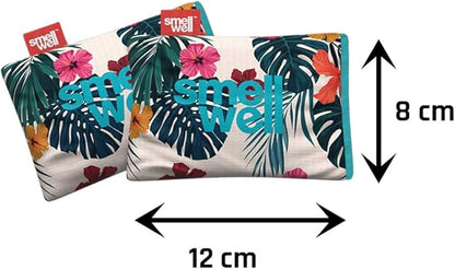 SmellWell - Scented Shoe Deodorizer Inserts - Odor Eliminators - Activated Bamboo Charcoal + Minerals - Natural Fresheners for shoes, bags, gloves - 2 x 1.8oz Original Size Hawaii Floral