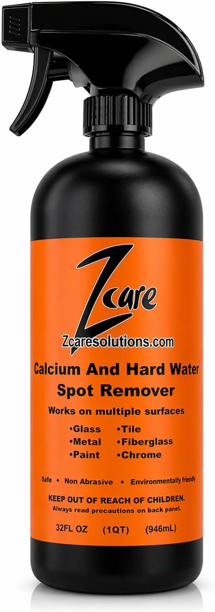 Hard Water & Calcium Remover for Boats & Cars - Safe on Paint, Glass, Chrome & Fiberglass - Removes White Spots & Mineral Build Up - Vinegar & Acid Free