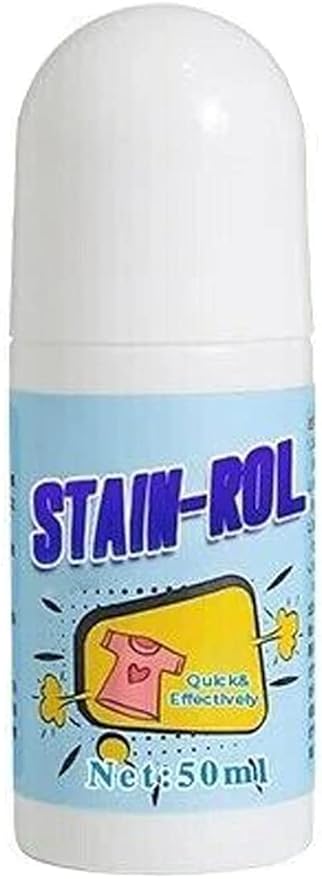 50ml Portable Stain Remover for Clothes, Emergency Stain Removing Pens for Spots, Stains, Marks, and Messes, Suitable for Cotton, Numb, Polyester, Fiber, Roll Bead Design (1Pcs)