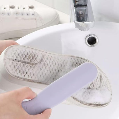 PEKJI Mini Broom and Dustpan Set Plastic Portable Cleaning Supplies Purple Cleaning Brush Set of 5