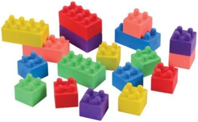 Block Mania Erasers / 18-pcs