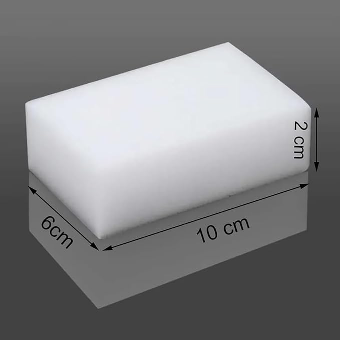 50 Pack Magic Cleaning Eraser Sponges, Multi-Purpose White Melamine Foam Blocks, White
