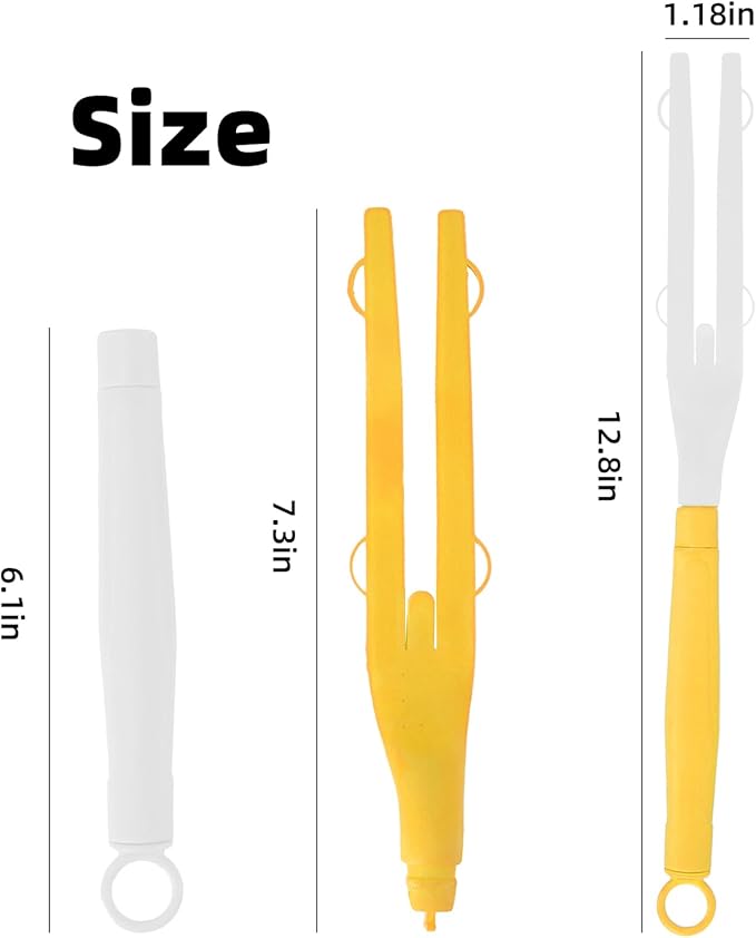 Duster Handle Compatible with Swiffer Duster,Replacement Extendable Dusters Mop Handles for Swiffer Refill,Replaceable Small Duster Refill Handles for Tight Spaces(Yellow,1Pcs)