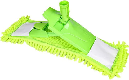 4Pcs Soft Flat Mop Refill Pads, High Absorption Cloth for Multi-Surface Floor Cleaning, 40cm Board Compatible, Green