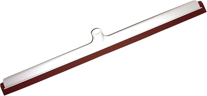 SPARTA Flo-Pac Moss Foam Floor Squeegee Window Squeegee with Plastic Frame for Floor, Bathroom, Kitchen, Concrete, Tile, Garage, Commercial Use, 30 Inches, Red