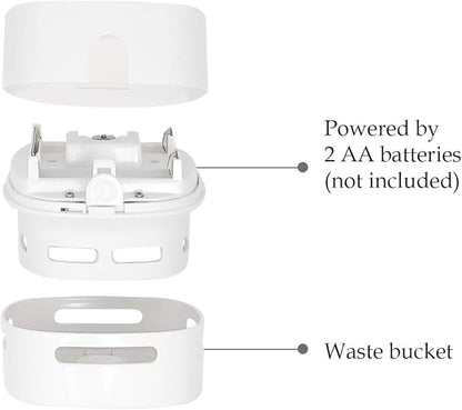 allydrew Cute Portable Mini Vacuum Cleaner for Home and Office, White Box