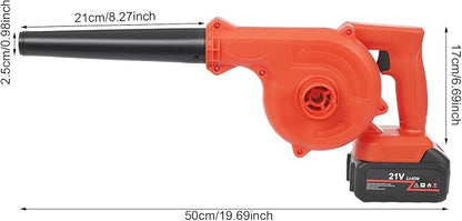 Mini Leaf Blower 2-in-1 Electric Blower Mini Blower Cordless Small Leaf Blower Dust Catcher Car Blower Handheld Vacuum Cleaner for Lawn Care Cleaning
