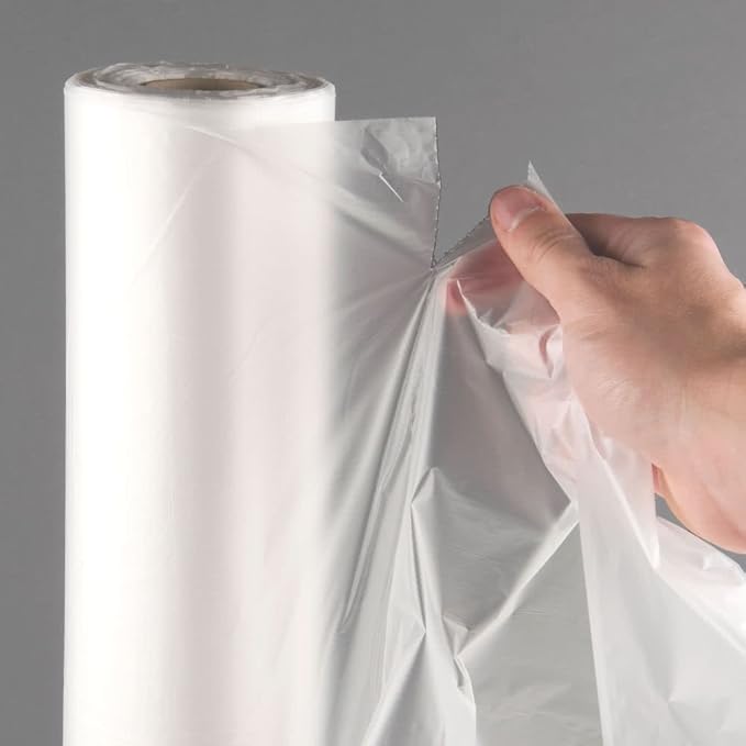 RBHK 16x20 Plastic Produce Bags on a Roll, Clear Produce Bags,Home Storage,Trash Bags,1400 Bags,4 Rolls