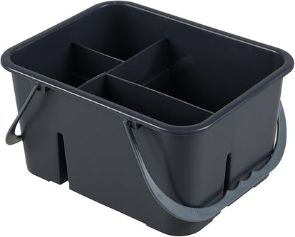 Plastic Cleaning Caddy with Handle, Portable Plastic Storage Caddy Organizers, Gray, F