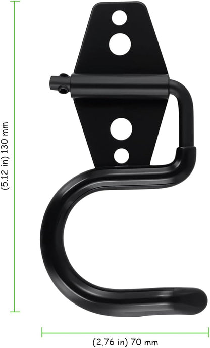 24 Pack Broom Holder Wall Mount, Heavy Duty S Hooks Tool Hangers Metal Garage Hooks for Brooms Mops Shovels Raks, Black