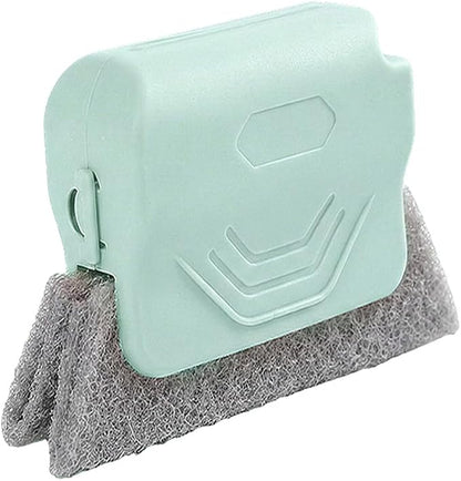Runsgo Window Track Cleaner, Handheld Cleaning Brush Set, for Window Slides Grooves, Tile Grout Lines, Shutter Slats, Car Ac Vents & Narrow Gaps (Mixed-3pcs) (Green)