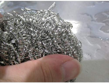 Bonster Gold Scourer, Carl Kate, Stainless Steel, Approx. 2.8 oz (80 g), Quickly Removes Stubborn Dirt, Can be Used for Wire Mesh, etc