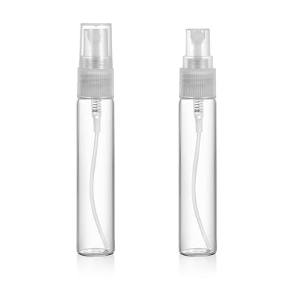 20 Pack Set 10ML Protable Refill Bulk Atomizer Spray Travel Perfume Bottle Hydrating Empty Bottle (Clear)