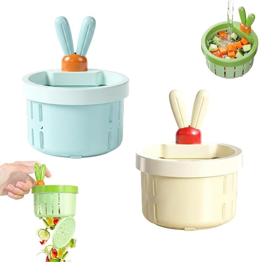 2 Pcs Cactus Sink Drain Strainer – Press-to-Dump Kitchen Sink Filter Basket, 3 Inch Food Residue Collector with One-Press Lifting Stopper, Multifunctional Waste Catcher for Home (Set E)