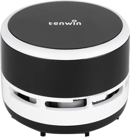 tenwin Mini Vacuum Cleaner, Portable Desktop Vacuum Cordless, Handheld Dust Sweeper Battery Operated, Low Noise and Strong Suction for Home/Office/School/Car/Keyboard(Battery not Include)