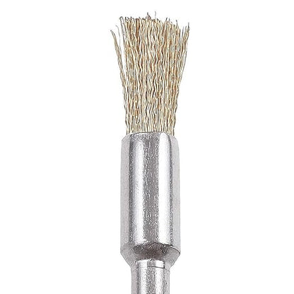 Rocaris 100 Pack Brass Wire Brushes Set, Steel Wire Wheels Pen Brushes Set Kit Accessories for Rotary Tool