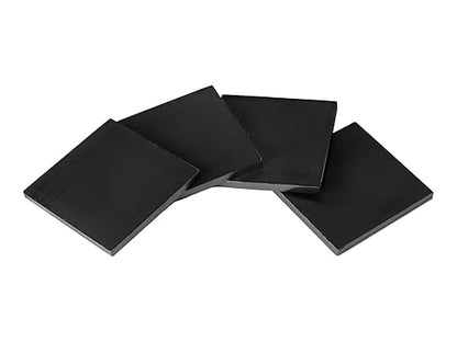 Weldable 5/16 Inch Hot Rolled Mild Steel Plate Mill Finish (2 x 2 Inch, Pack of 4) - Made in USA