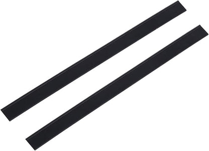2Pcs Rubber Squeegee Replacement Blades, 250mm/280mm Squeegee Rubber Accessory Black Squeegee Replacement Rubber for Glass Doors Windows Bathroom Car Windshield (2 Pcs 250mm Blade)