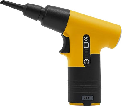 Electric Air Duster, 13000RPM Compressed Blower Fan Multi-Functional Tiny Electric Cleaner 3 Speeds Adjustable Rechargeable Air Blower for Keyboard PC Deep, Car, Home Cleaning (Yellow)