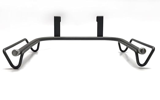 FitWell Over-The-Cabinet-Door Grocery Installation Plastic Recycling & Trash, Under Sink Garbage Bag Holder, Trash Bag Holder Rack for Recycled Reusable Disposable Grocery Bag (Industrial Gray)
