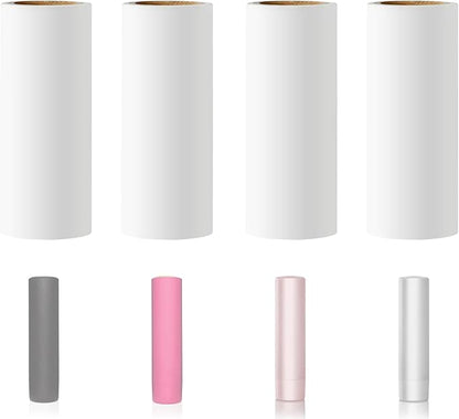 3.5 inch Mini Lint Roller Refills Compatible with Flint Classic Retractable Mini Lint Rollers Travel Size 3-1/2 Width Lint Roller Refills Pack of 4 Rolls 40 Sheets Each Roll Total 160 Sheets