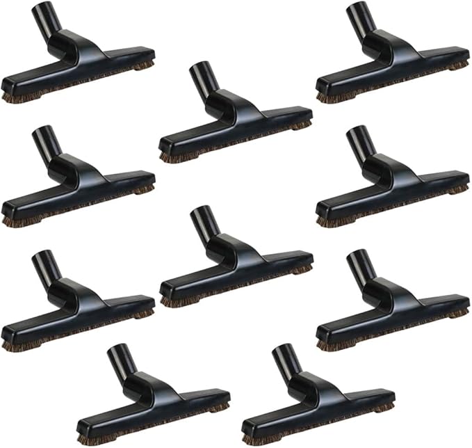 Selgo Universal 1 ¼ Inch (32mm) Black Vacuum Cleaner Floor Brush 10" Wide, Pack of 10 (10 Brushes)