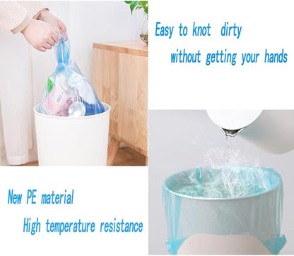 4 Gallon Trash Bag,Small Colorful Trash Bags 100 Counts Thicken Value Bathroom Trash Can Bin Liners,Small Garbage Bags with Handles for Kitchen Bathroom Office Waste Basket