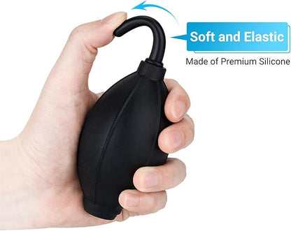 Dust Cleaner Strong Cleaning Air Blower for All DSLR Camera & Camcorders, Lens, LCD Screens, etc + Microfiber Cloth