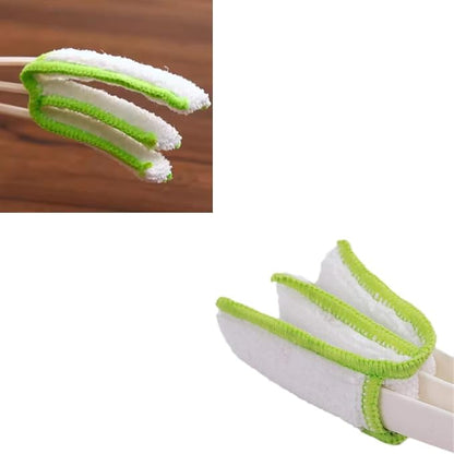 7 Pack Mini Duster Microfiber Sleeves Replacement Double Ended Car Air Vent Cleaning Brush Refills Pads for Car Detailing Brushes Duster Cleaning Kits Air Vent Crevice Dusting Detail Cleaner