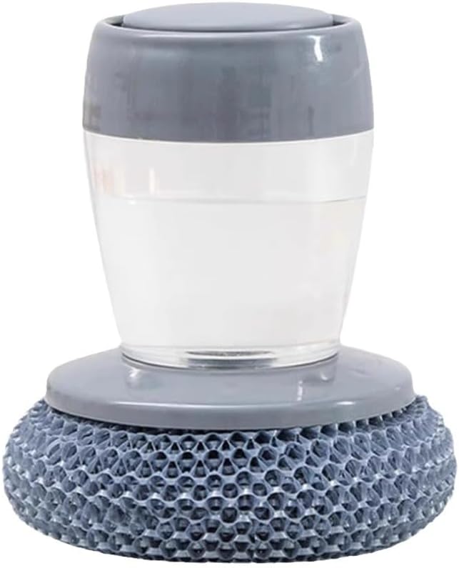 3-in-1 Self-Filling Soap Dispenser Brush - Ergonomic Grip for Easy Pot & Pan Washing